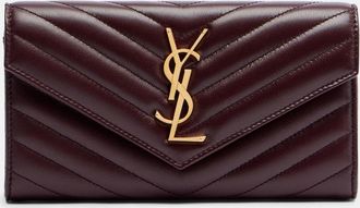 Saint Laurent Cartera Cassandre de piel matelass&eacute;