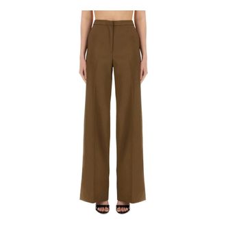 Pantaloni Torino Wide Trousers, female, Brown, Size: M Pantalone Diana