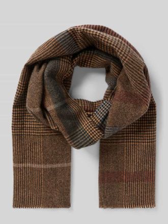 Mc Neal Schal mit leicht ausgefranstem Saum in Dunkelbraun, Gr&ouml;&szlig;e 1