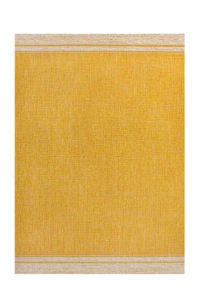 Jonathan Y Designs Alda Modern Minimalist Mingled Solid Indoor/Outdoor Area Rug in Yellow/cream at Nordstrom, Size 4Ft 0In X 6Ft 0In