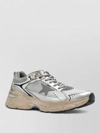 Golden Goose leather mesh low-top sneakers