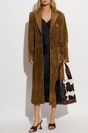 Arma Suede Coat Alissa, Womens, Brown