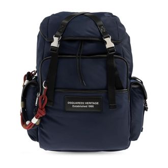 Dsquared2 Backpacks, male, Blue, Size: ONE SIZE Logo Backpack