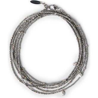 Brunello Cucinelli Wrap Bracelet in Grey at Nordstrom