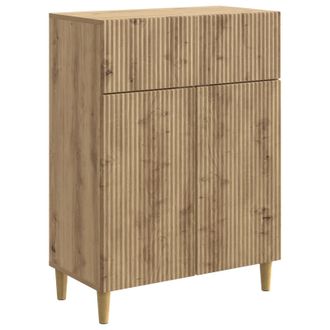 vidaXL Aparador Roble Artisan 66 X 34,5 X 90 Cm Madera De Ingenier&iacute;a Vidaxl