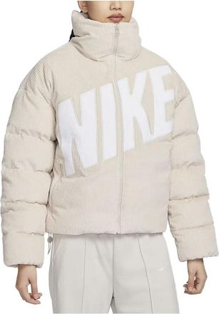 Nike (WMNS) Nike Sportswear Essential Therma-FIT Oversized Corduroy Puffer Light Orewood Brown FD8214-104
