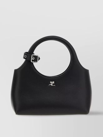 Courr&egrave;ges mini leather shoulder bag