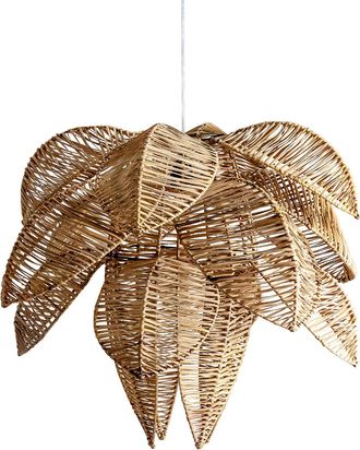 Vical Home Grosse Design Pendellampe Palm Springs aus Rattan ø 75 cm