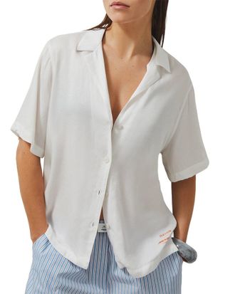 Reiss Monaco Printed Cuban Shirt