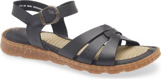 B&oslash;rn Tabra II Sandal in Black Leather at Nordstrom Rack, Size 10