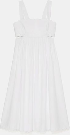Kate Spade New York Scallop Open Back Midi Dress