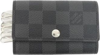 Louis Vuitton Pre-owned Damier Graphite Keycase - Heren - Vintage Accessoires - Grijs - ONE Size - Vintage
