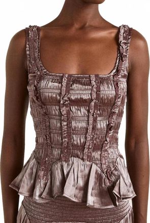 Damson Madder Raphi Scoop Neck Cami In Tbc