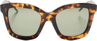 Thom Browne Occhiali da sole a farfalla - Marrone