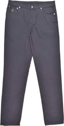 Brunello Cucinelli Anthracite Five-Pocket Tailored Trousers, Brand Size 58 (US Size 42)