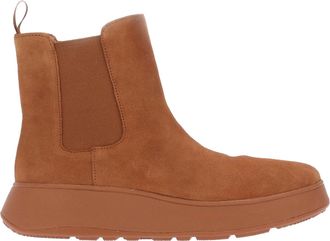 FitFlop Dames/Dames F-Mode Suède Flatform Laarzen (Tan)