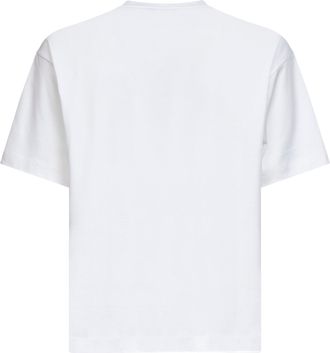 Giorgio Armani Mens T-Shirt Cotton Interlock Ivory T-Shirts And Polos