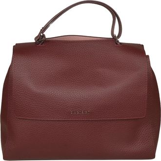 Orciani Sveva Soft Large - Dames - Handtassen - Bruin - ONE Size - Leer - Tassen