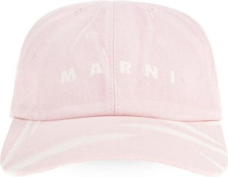 Marni Baseball Cap - Dames - Petten - Roze - M - Katoen - Accessoires