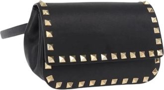 Valentino Pre-owned Vintage Heuptas - Dames - Vintage Heuptassen - Zwart - ONE Size - Leer - Vintage