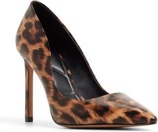 Aldo Lala Pointed Toe Pump in Black/Gold Multi at Nordstrom Rack, Size 7.5