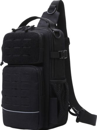 Generic Fly Fishing Sling Bag - with Water Bottle Holder Tackle Storage - Sling Tackle Bag,for Travel Men Camping Hiking Outdoor Gym Sports Adventure