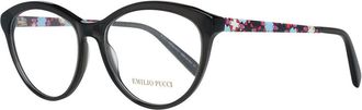 Emilio Pucci Black Metal Glasses Womens (Frames)