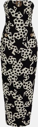 Area Crystal-embellished jacquard maxi dress