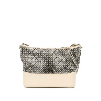 Chanel Tweed Schoudertas Beige
