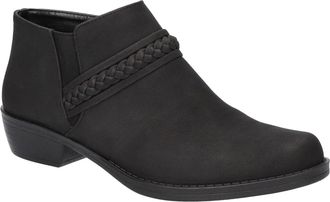 Easy Street Womens Easy Street Jalia Boots Black Braided Strap Ankle Bootie ZAP2142