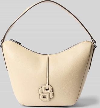 HUGO BOSS Henkeltasche in Lederoptik Modell ANETT SM HOBO in Beige, Gr&ouml;&szlig;e 1
