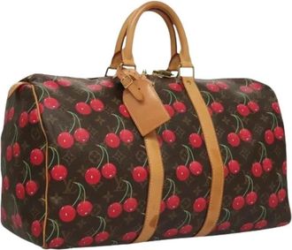 Louis Vuitton Pre-owned Boston Bag - Dames - Vintage Weekendtas - Bruin - ONE Size - Leer - Vintage