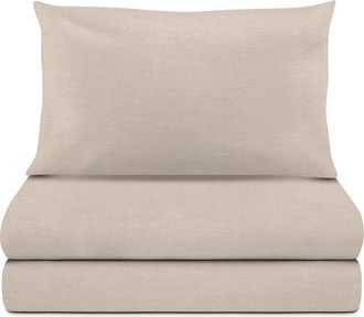 KASANOVA Completo letto 1 piazza e mezza melange beige