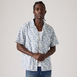 Levi's Sunset Camp Standard Fit Lightweight Shirt - Mens - XL - Blue