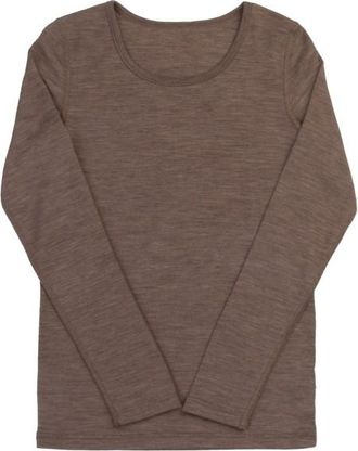 Joha Blouse L/S Merinounterw&auml;sche f&uuml;r Damen | braun
