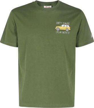 MC2 Saint Barth slogam-print T -shirt - men - Cotton - S - Green