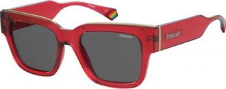 Polaroid Womens PLD-6198-S-X-MC-C9A PLD 6198 S X MC 52 C9A Sunglasses - Red - One Size