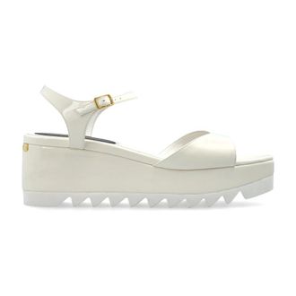 Stella McCartney Stella McCartney, Wedges, female, White, Size: 7 1/2 US Elyse Turtleneck Sandals