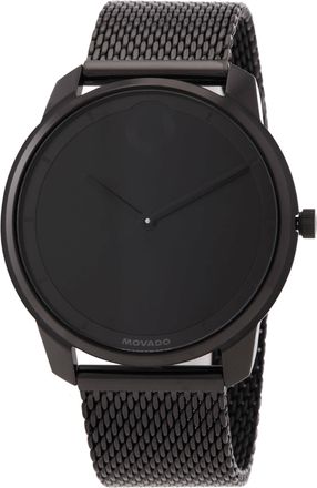 Movado Trend Element Quartz Black Museum Dial Mens Watch 3601017