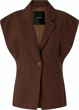Pinko Floella Stretch Panama Sleeveless Jacket