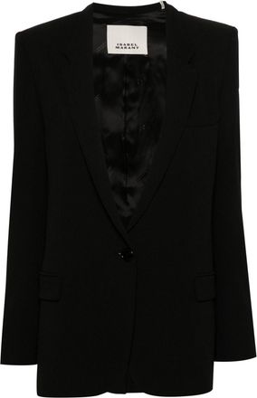 Isabel Marant Omelia blazer - women - Other fibres - 36 - Black