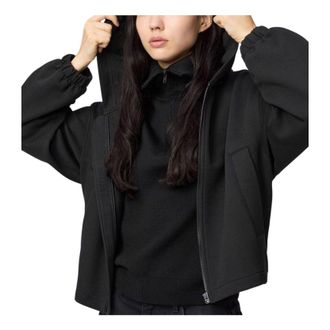 Uniqlo (WMNS) UNIQLO Sweat Full-Zip Hoodie Black 480079-09