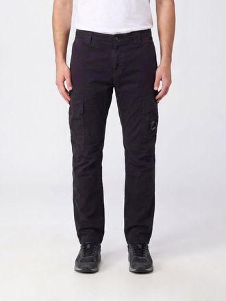 C.P. Company C. P. COMPANY Pantaloni cargo in cotone stretch slim fit con logo applicato