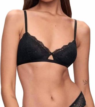 Eberjey Lara Triangle Bralette In Black