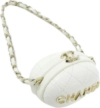 Chanel Pre-owned Mini Bags, female, White, Size: ONE SIZE Pre-owned Ap4946 Handbag charm