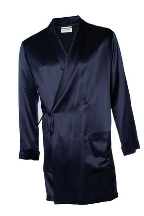 Saint Laurent Saint Laurent, blauwe zijden kimono 2022