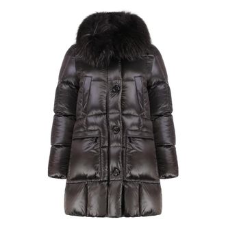 Moorer Down Coats, female, Brown, L, Fur Collar Down Jacket