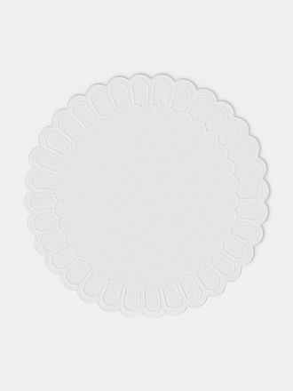 Los Encajeros Zurbano Embroidered Linen Placemats (Set of 4)