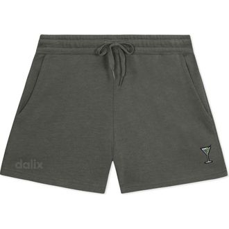 Dalix Womens Martini Midweight Washed Fleece Shorts in Shadow at Nordstrom, Size Xx-Large