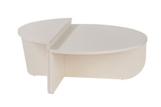 Habitat & Jardin Mesa de centro blanco 90 x 60 x 30 cm